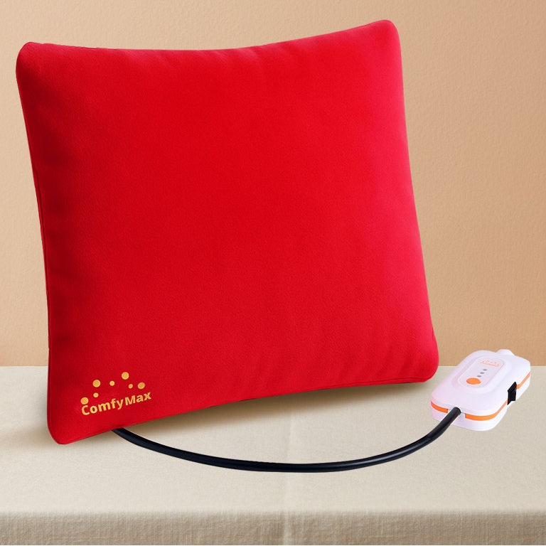 Electric Heated Pillow, EHPDL02, Soft and Comfortable, Heats Fast and Even, Perfect for Cramps, Muscle Pain, Relieving discomfort. Overheat Protection, Graphene Fabric,13.5" x 13.5" Size